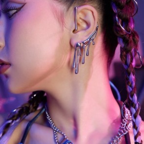 Melted Ear Cuff Küpe 