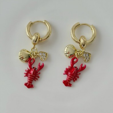 Luck Lobster Küpe